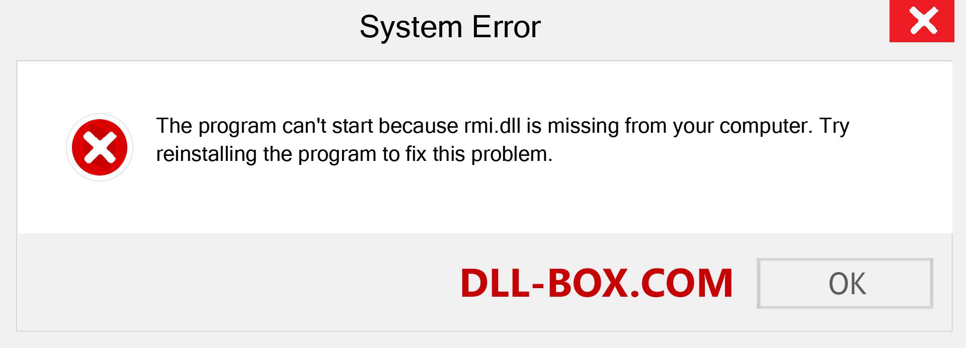  rmi.dll file is missing?. Download for Windows 7, 8, 10 - Fix  rmi dll Missing Error on Windows, photos, images